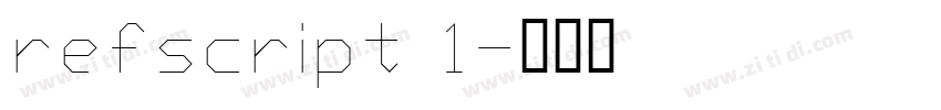 refscript 1字体转换